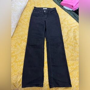 Abercrombie 90s high rise relaxed jeans in black